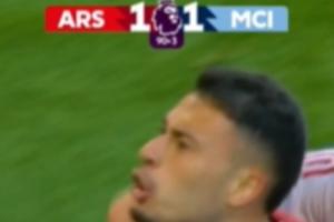 英超官方回顾曼城枪手首回合交锋，马丁内利替补登场补时吊射绝平_高清直播